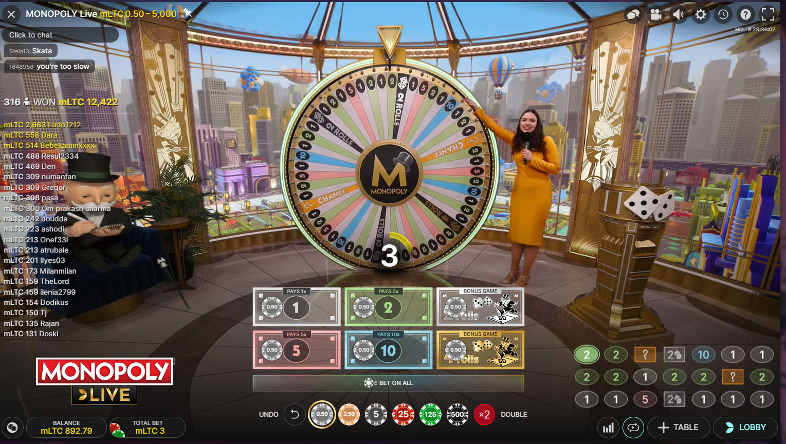 Monopoly casino 1win
